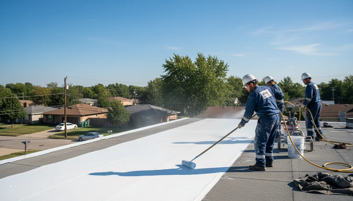 Commercial roof coating in Granville, OH near me